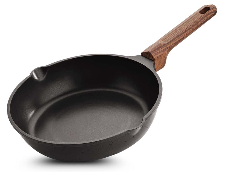 Vinod Di Casa Non Stick Frypan 26 cm | 3 Layer Non Stick Aluminium Cookware | 4.8 mm Thick Base for Even Heat | Easy Grip Handle | Gas & Induction Friendly Fry Pan - Image 1