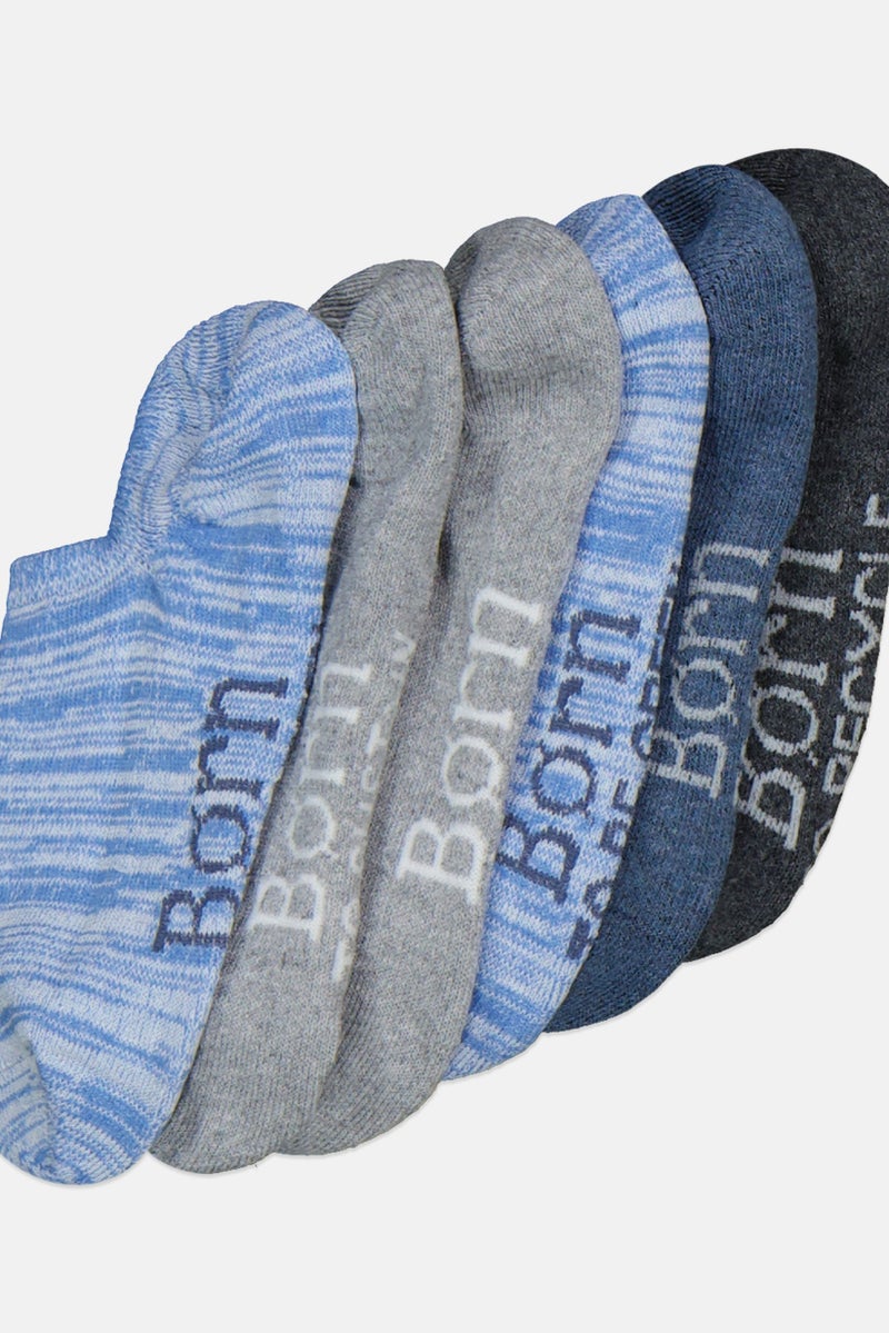 BORN Women 6 Pairs High Rise Liners, Grey Combo - Image 2