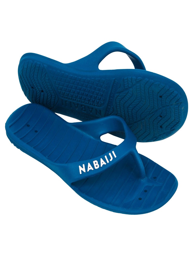 NABAIJI NABAIJI by DECATHLON, Women Pool Slippers/Flip Flop Tonga 100 Basic Comfortable & Non-Slip Blue  - Image 2
