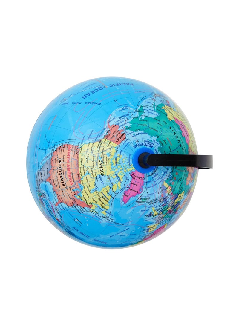 DeloPik World Globe with Stand Educational Learning Rotating Desktop Globe - Image 4