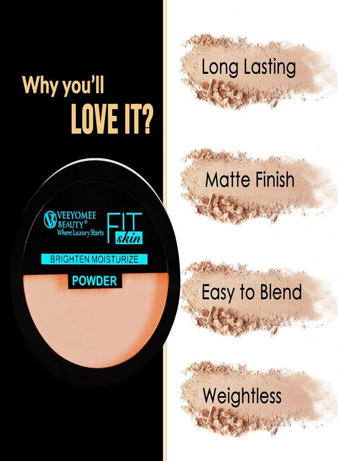 Adbeni Brighten Moisturize Compact Powder with Light-Diffusing Particles for a Flawless, Long-Lasting, Oil-Control, Translucent Setting Powder for All Skin Tones, Shade-01, 20gm - Image 3