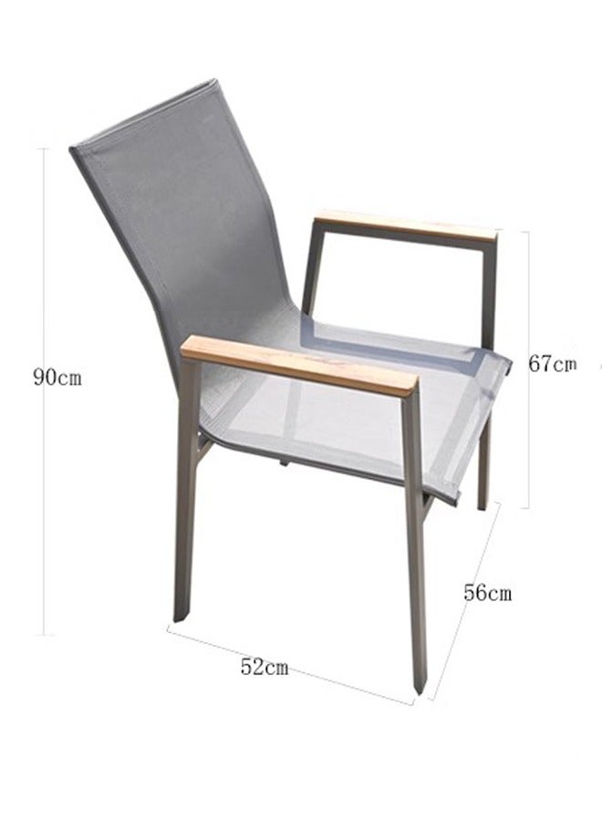 Broyhome Textilene fabric garden chair Garden dining chair| Furniture Patio chair| restaurant chair  - Image 2