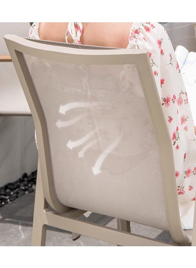 Broyhome Textilene fabric garden chair Garden dining chair| Furniture Patio chair| restaurant chair  - Image 3