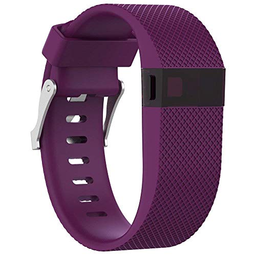 Plus Wristband Silicon Replacement Strap for Fitbit Charge HR - Purple - Image 2