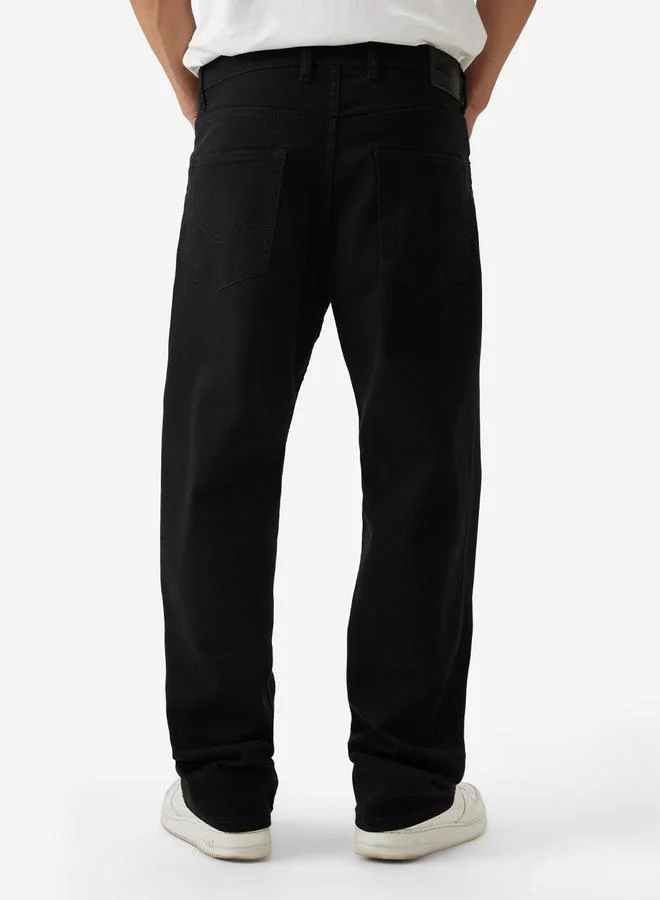 The Souled Store  Men Classic Black Straight Fit Jeans for Men | Best Price UAE