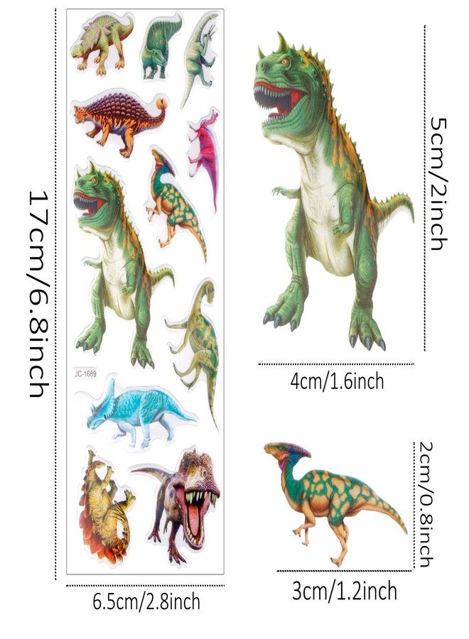 UPINS Dianosaur Stickers for Kids, 14 Different Sheets 200+ Counts 3D Puffy Stickers Craft Scrapbooking for Children Dinosaur Lovers - Image 2