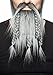 Mustaches Self Adhesive Novelty Viking Dwarf Fake Beard False Facial Hair Costume Accessory for Adults Salt and Pepper Color - Image 3