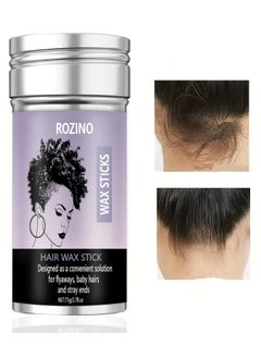 Rozino ROZINO Hair Wax Stick - 75g, Non-Greasy Formula with Coconut Oil for All Hair Types, Moisturizing & Styling  - Image 1