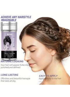 Rozino ROZINO Hair Wax Stick - 75g, Non-Greasy Formula with Coconut Oil for All Hair Types, Moisturizing & Styling  - Image 3