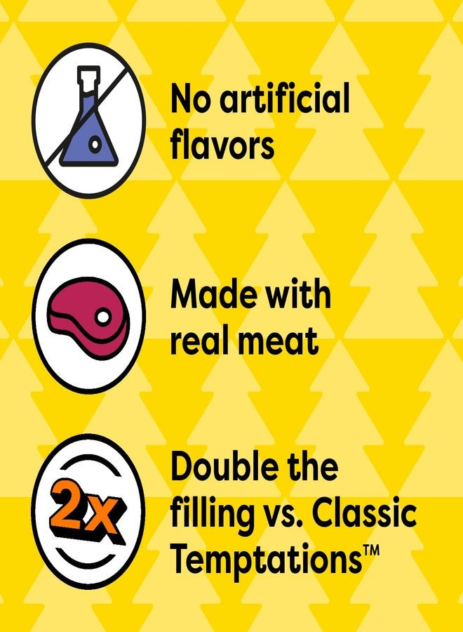 Temptations Tender Fills Crunchy and Soft Adult Cat Treats, Festive Feast Roasted Chicken Flavor, 11.6 oz. Pouch - Image 2