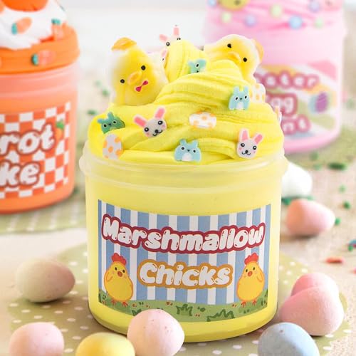 MOREDOTS Easter Basket Stuffers 4 Pack Kit of Eggs Filled with Slime and Charms Prefilled Eggs with Toys Inside Easter Gifts for Toddlers Teens Girls Boys - Image 5