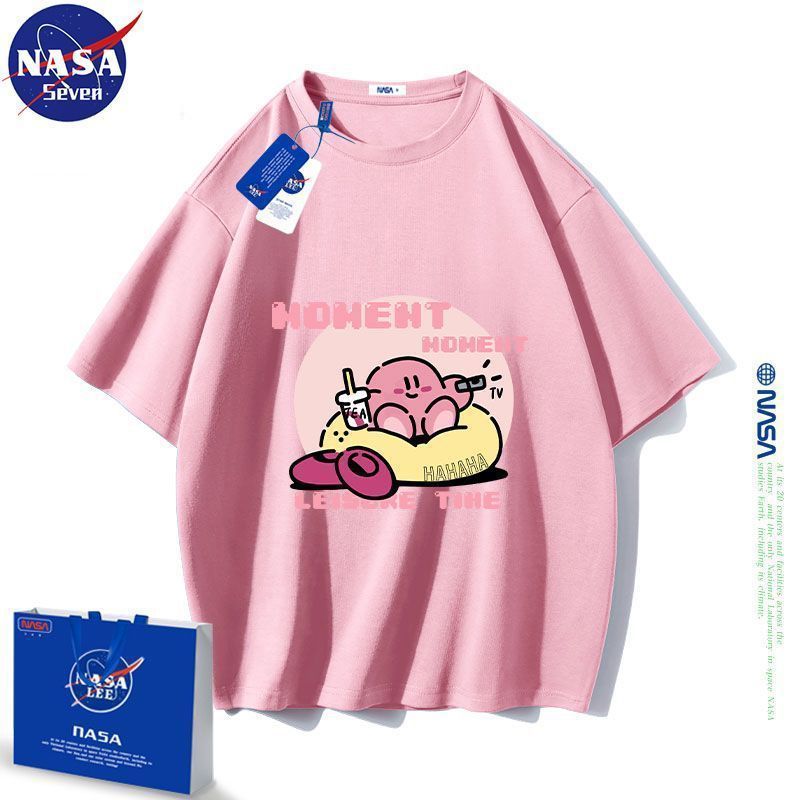 Cartoon Japanese Style Cute Star Kabi T-Shirt Summer Pure Cotton Short-Sleeved T-Shirt Loose Trendy Top For Men And Women Students - Image 2