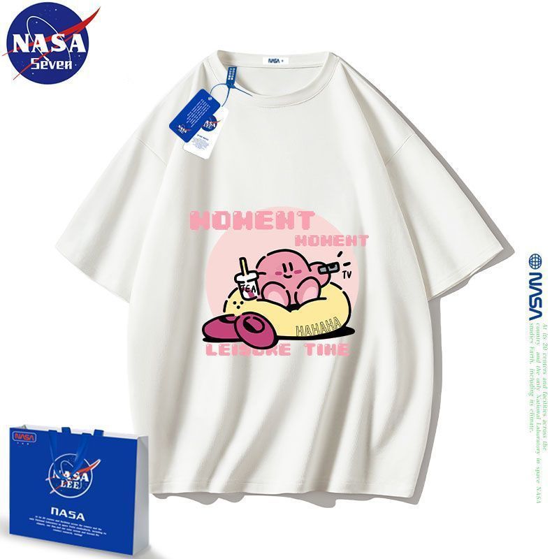 Cartoon Japanese Style Cute Star Kabi T-Shirt Summer Pure Cotton Short-Sleeved T-Shirt Loose Trendy Top For Men And Women Students - Image 4