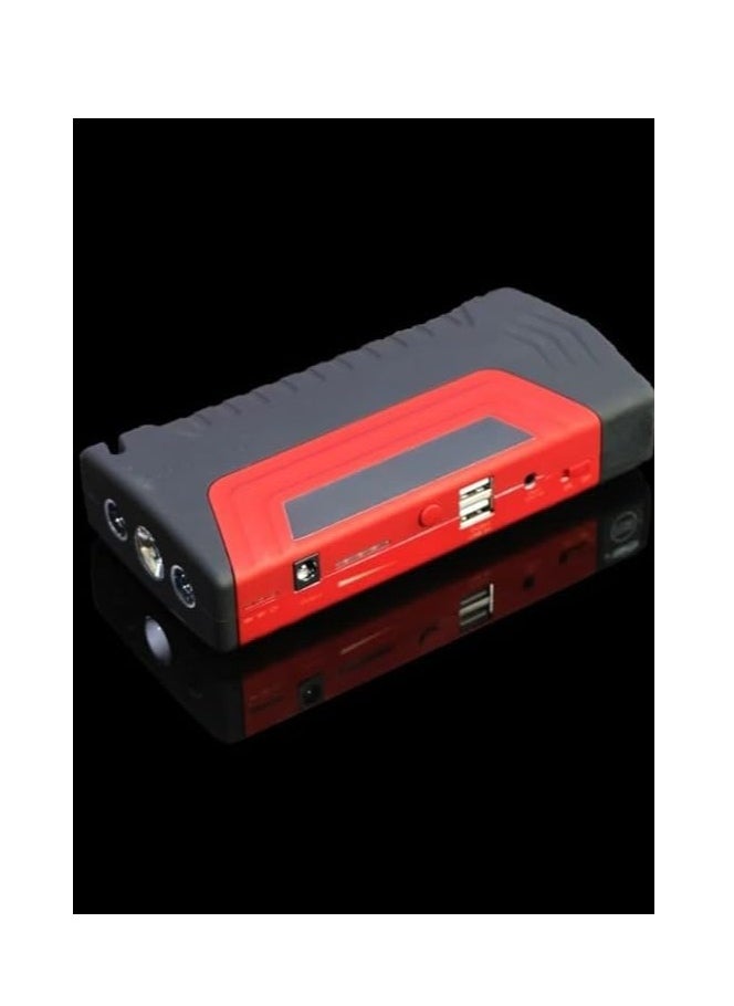 REBENUO - Car Jump Starter Battery Pack With Powerful Booster Cabel And Air Compressor Extra Battery Jumper Cabel Jumper Starter With Tire Air Compressor Portable With 2 USB/DC 12V/LED Light Car Jumpstarter - Image 1