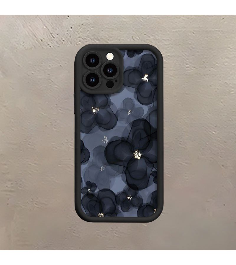Black Lace Flower Phone Case For iPhone 16 Pro - Image 4