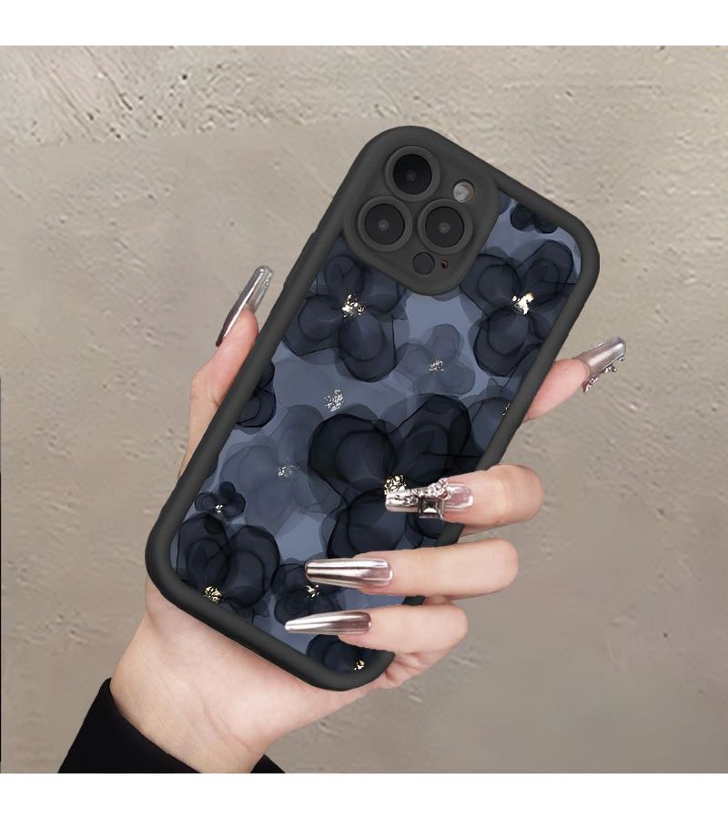 Black Lace Flower Phone Case For iPhone 16 Pro - Image 5