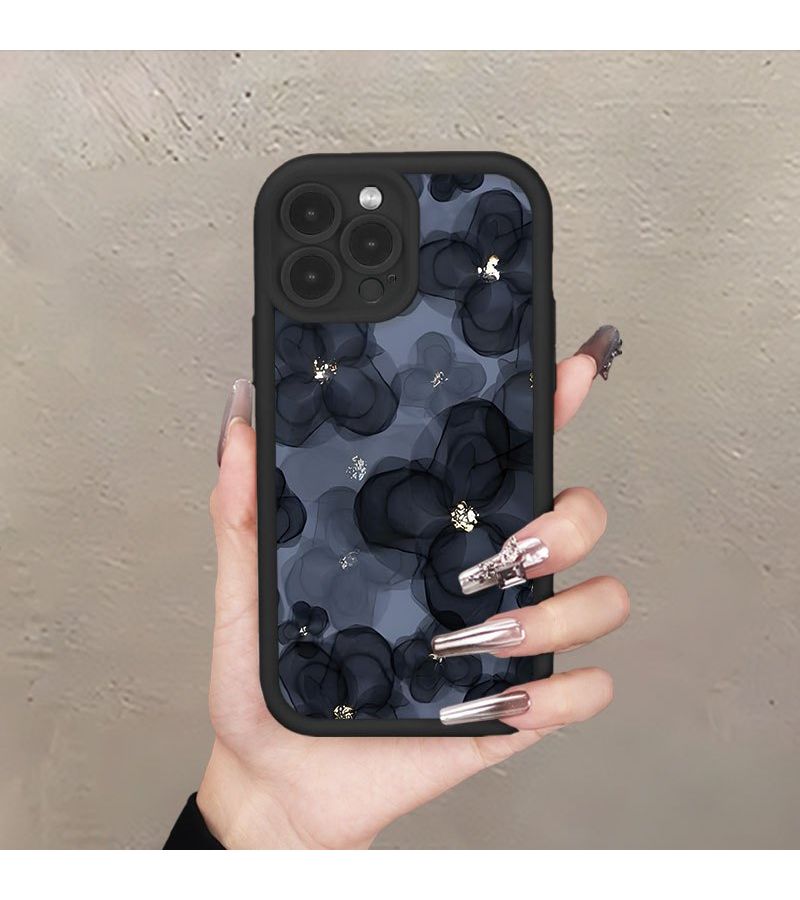Black Lace Flower Phone Case For iPhone 16 Pro - Image 3