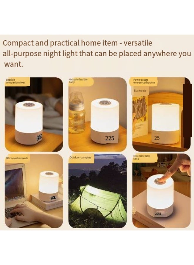 Rechargeable Touch Night Light, Dimmable LED Bedside Lamp, Baby Nursery Light, 3 Color Temperatures, Timer, Perfect for Bedroom, Dorm, Nighttime Feeding - Image 5