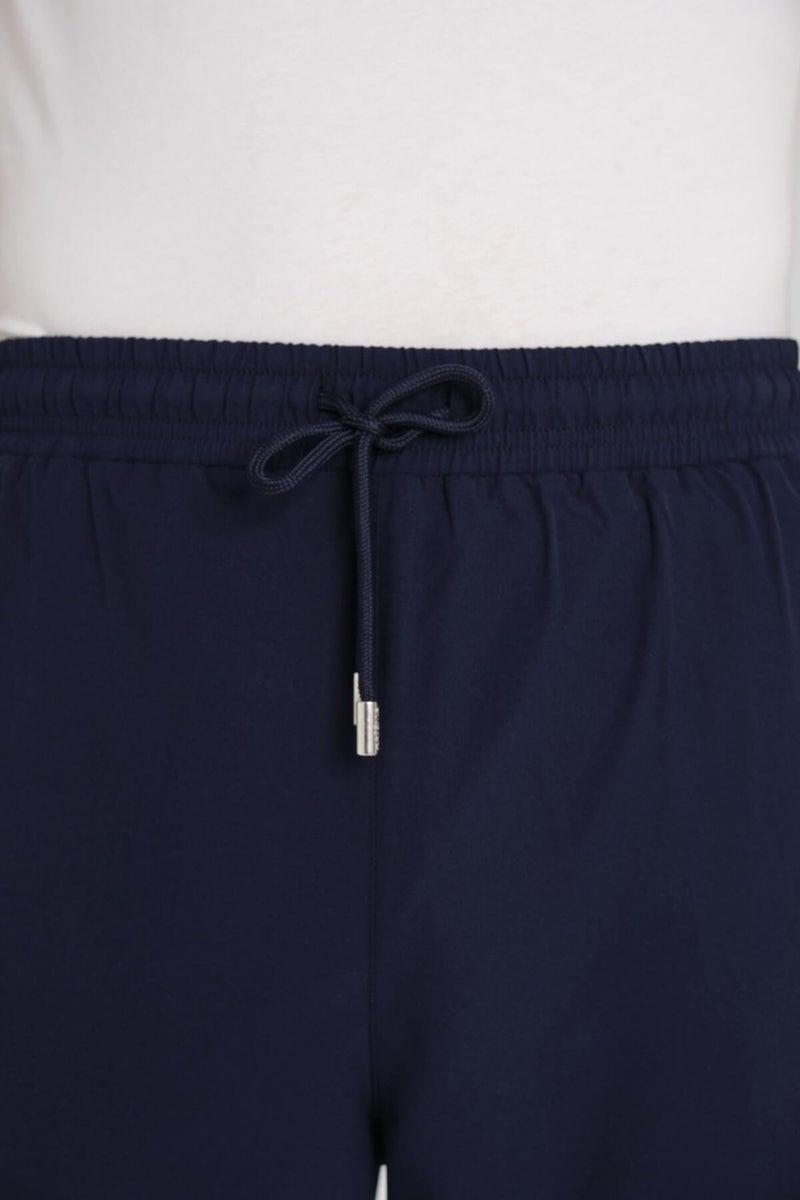 Haşema Navy Blue Red Men's Long Men's Pool and Sea Shorts with Burkini Pattern 24-5 - Image 5