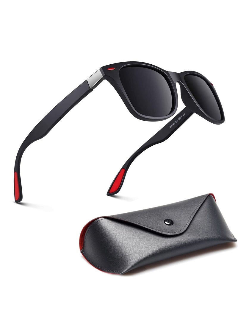 SANMUGEED Polarised Sunglasses for Men & Women – Premium Retro Sun glasses Unisex – 100% UV protection Sunglasses for Driving, Fishing, Hiking, & Sport – Polarized Sunglasses Men & Women - Image 1