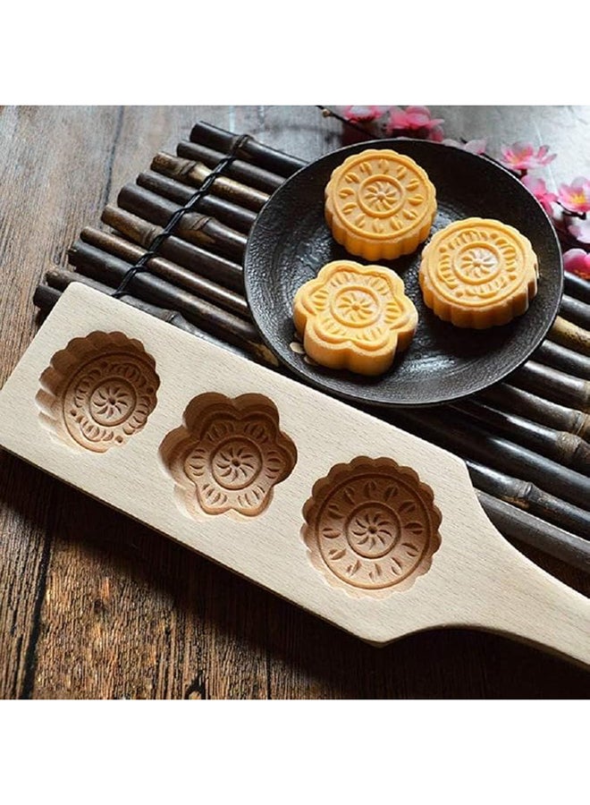 Master Gold Mastergold - Traditional Maamoul Molds Made of Wood | Wooden Biscuit Molds for Baking | Cookie Cutter, Pastry and Desserts | Tamreya Mold (3 Shapes) - Image 5