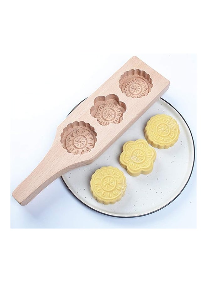 Master Gold Mastergold - Traditional Maamoul Molds Made of Wood | Wooden Biscuit Molds for Baking | Cookie Cutter, Pastry and Desserts | Tamreya Mold (3 Shapes) - Image 3