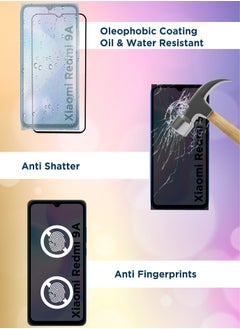 Generic واقي شاشة زجاجي عام لهاتف Xiaomi Redmi 9A - أسود  - Image 4