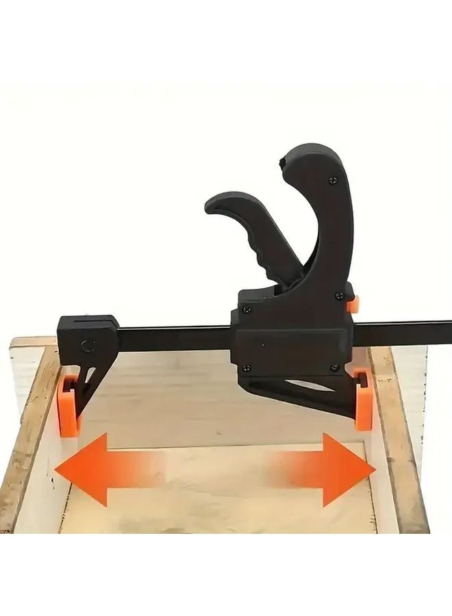 5pcs 4 Inch Quick Release F Clamps Orange Grip Plastic Woodworking DIY Tools - Image 5