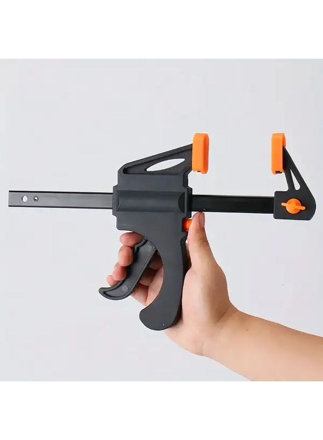 5pcs 4 Inch Quick Release F Clamps Orange Grip Plastic Woodworking DIY Tools - Image 2