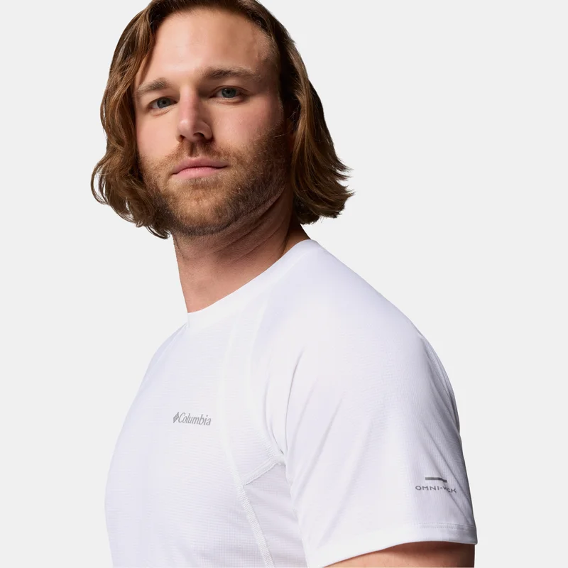 Columbia White Men's Stealth Spring T-Shirt for Men | Best Price UAE