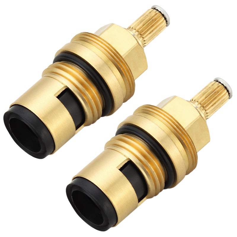 hansengroyi Ceramic Cartridge for Grohe 45882000 45883000 12 Cold Hot Ceramic Cartridge Faucet Cartridge Replacement Assembly Brass - Image 2