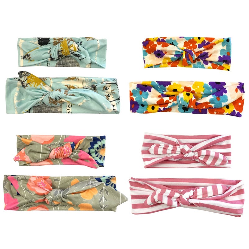 Wrapables Mommy and Me Boho Headband Headwrap Floral Fun - Image 2