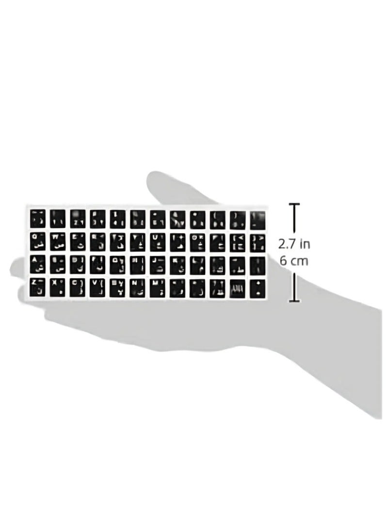 Keyboard stickers (arabic/english letters) for laptops - Image 2