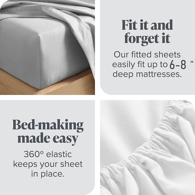 DECOREZA Cotton Feel Glace Cotton Elastic Fitted Printed King Size Double Bed Bedsheet with 2 Pillow Covers and Fits Upto 8 inches Mattress, Size- 72"x78" (Green Booti), 240 TC - Image 5