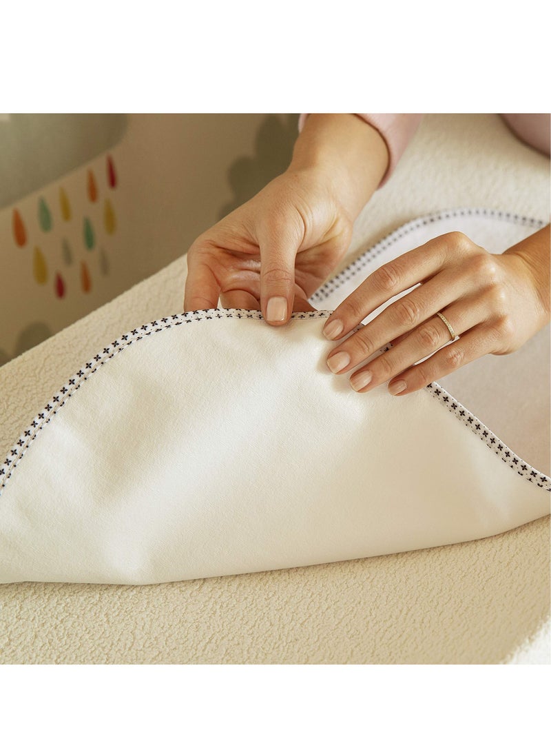 3-pack Baby Waterproof Diaper Pad Liner Allergy-Proof And Super Soft Washable Reusable Diaper Leak Cover Changing Pad Cover Suitable For Newborn Boys And Girls(30*60cm White)  - Image 3