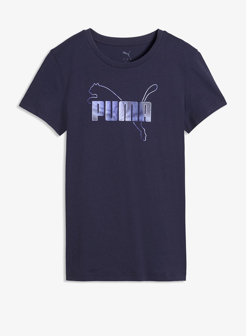 بوما تيشيرت بشعار معدني أساسي - Image 1