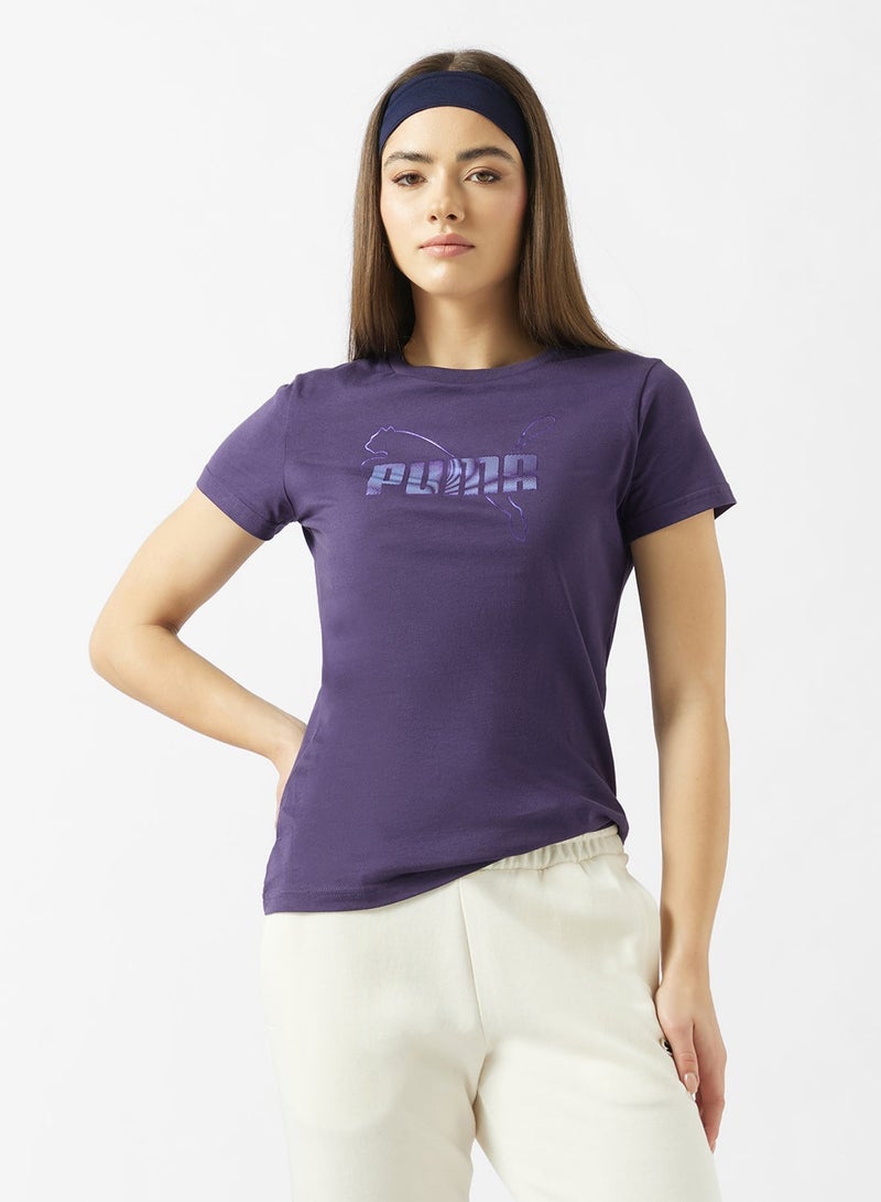 PUMA Essential Logo Lab Metallic T-Shirt - Image 3
