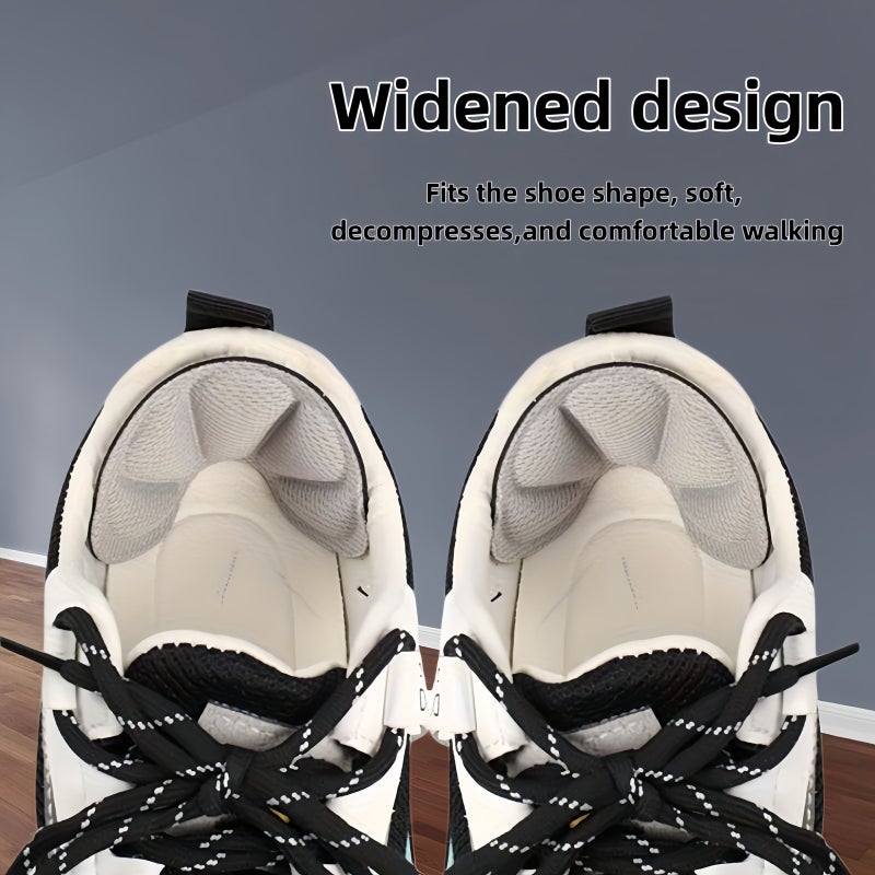 3 Pairs Beige Shell Shaped Heel Pads Soft Comfortable Cushion for Men Women Shoes - Image 3