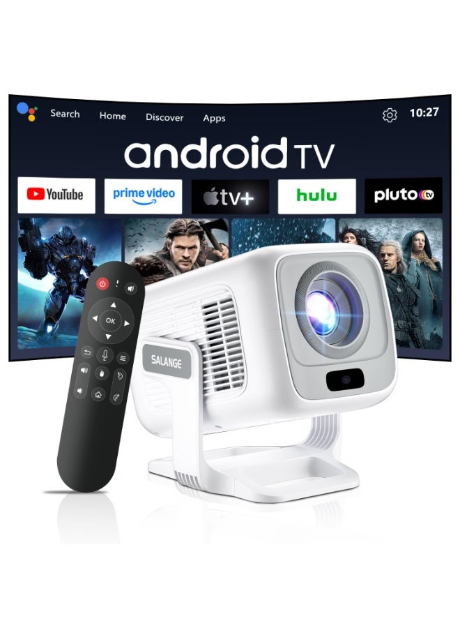 جهاز عرض ذكي بنظام أندرويد بدقة 4K مع تركيز تلقائي صغير الحجم يدعم بلوتوث وواي فاي 5G محمول للاستخدام اليومي والترفيه الخارجي - Image 1