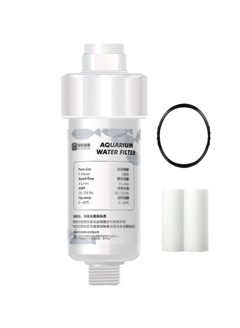 Aikanbo Aquarium Filter，Compact Tank Filter，High Efficiency Energy Saving Filter Includes 2 Replacement Cartridges and 5 Meter Hose Suitable for Betta Fish Tanks and Shrimp Tanks - Image 1
