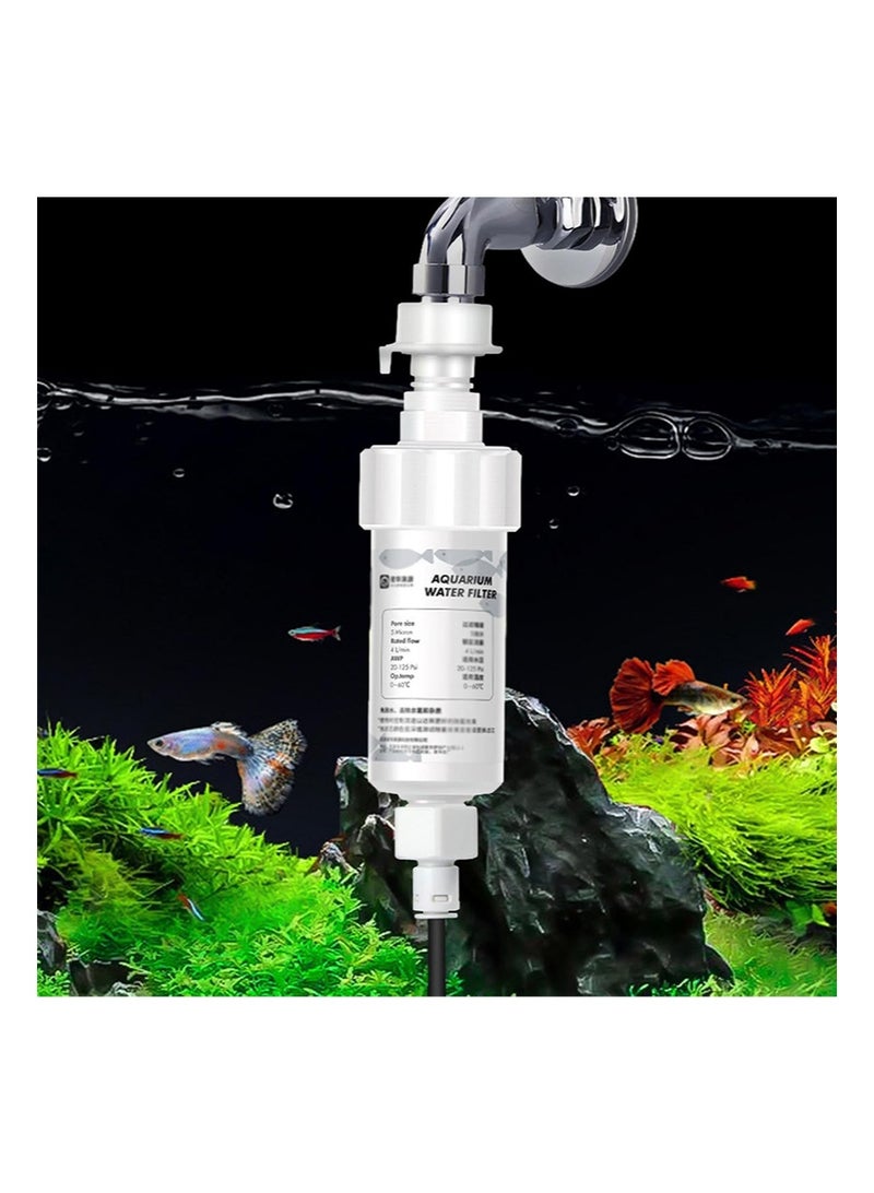 Aikanbo Aquarium Filter，Compact Tank Filter，High Efficiency Energy Saving Filter Includes 2 Replacement Cartridges and 5 Meter Hose Suitable for Betta Fish Tanks and Shrimp Tanks - Image 2