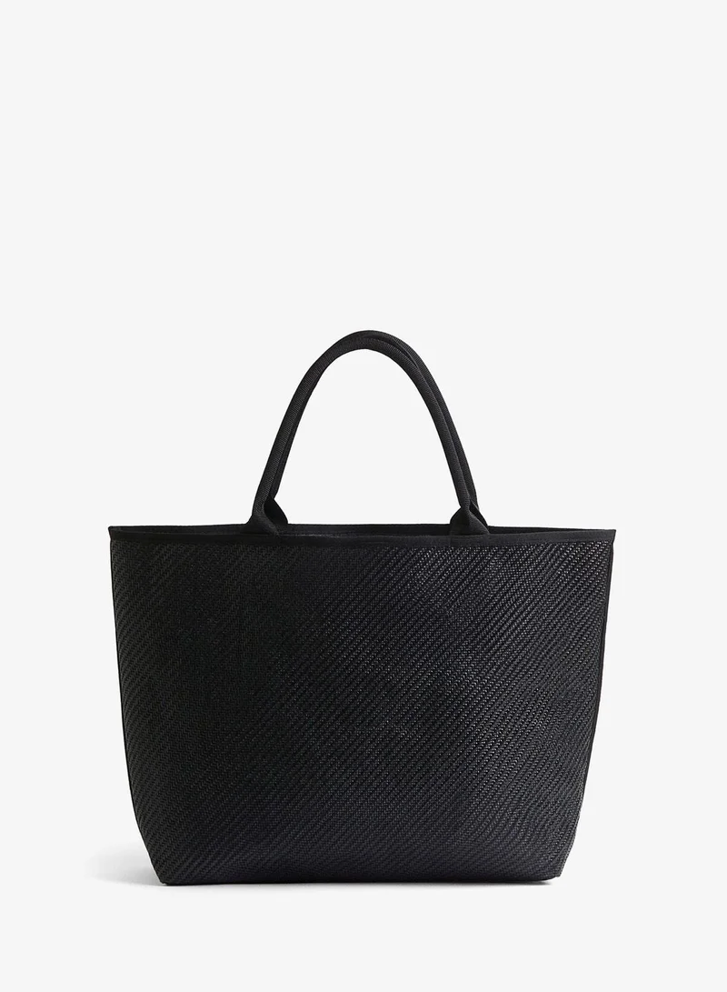 H&M Woven beach bag