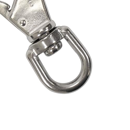 Scuba Choice Swivel Eye Snap Hook – 16mm Opening, Heavy-Duty Stainless Steel Marine Clip for Boating & Fishing – Rust & Corrosion Resistant, 11.8cm Stainless Steel - Image 3