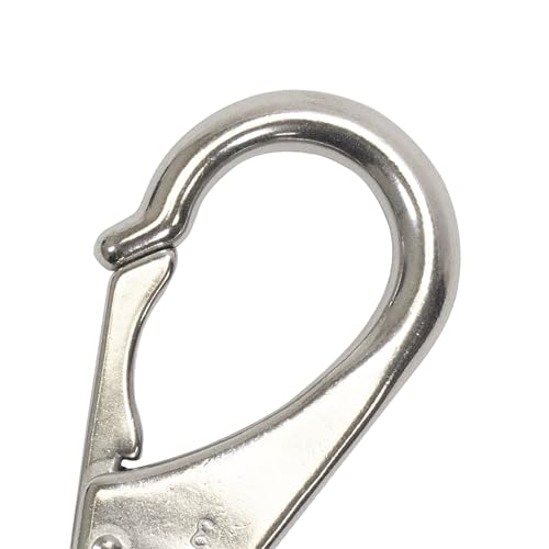 Scuba Choice Swivel Eye Snap Hook – 16mm Opening, Heavy-Duty Stainless Steel Marine Clip for Boating & Fishing – Rust & Corrosion Resistant, 11.8cm Stainless Steel - Image 2