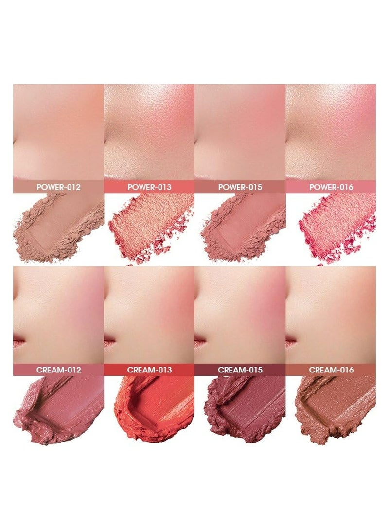 Langmanni 8-Color Blush and Highlighter Palette: Naturally Illuminating Your Skin Tone with Long-Lasting Radiance! - Image 5