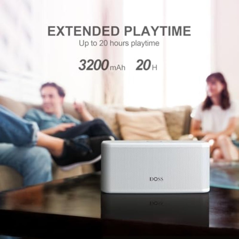 SoundBox Plus Bluetooth Speaker with Superior Sound, Bluetooth 5.0, Wireless Stereo Pairing, Built-in Mic, 20H Playtime, Portable for Hking, Beach, Camping. Outdoor, Home -. Upgrade version - Image 5