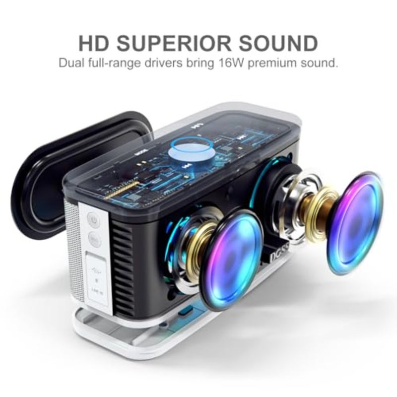 SoundBox Plus Bluetooth Speaker with Superior Sound, Bluetooth 5.0, Wireless Stereo Pairing, Built-in Mic, 20H Playtime, Portable for Hking, Beach, Camping. Outdoor, Home -. Upgrade version - Image 2