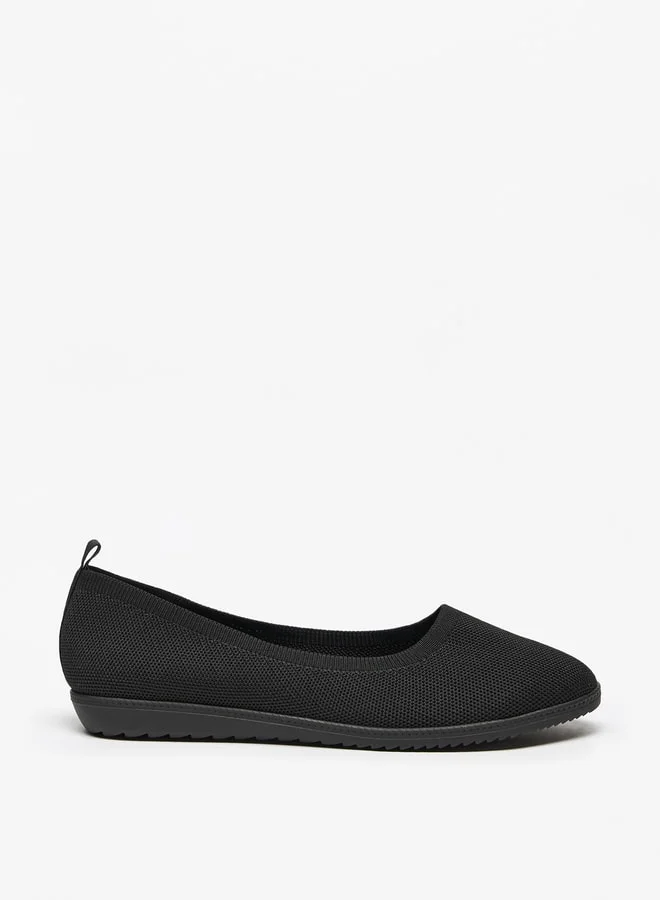 فلورا بيلا من شو إكسبرس Textured Slip-On Ballerina Shoes