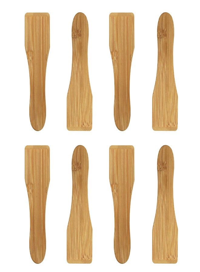 Kosmosta Bamboo Raclette Spatula for Non-stick Pans (8pcs) - Image 1