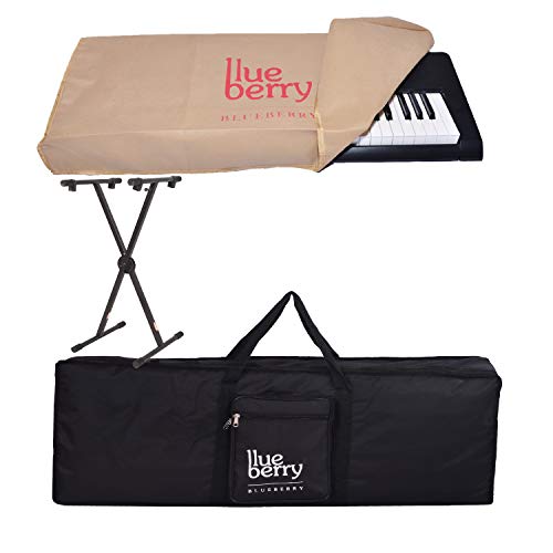Blueberry KB51 Padded Keyboard Bag,Dust cover& Stand Compatible with Casio CT-X9000IN Keyboard(BLACK) - Image 1